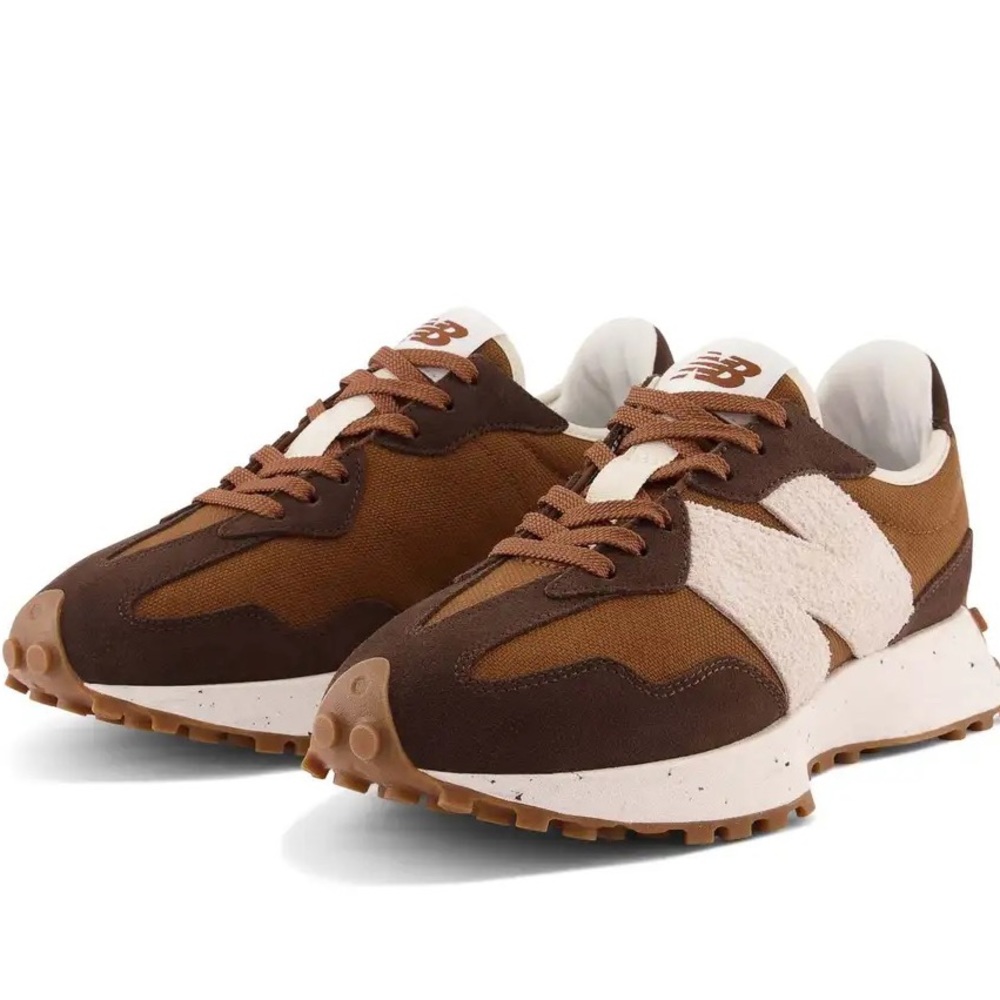 New Balance Women's 327 SL WS327SL Width B Brown Lifestyle Shoes Sneakers Retro